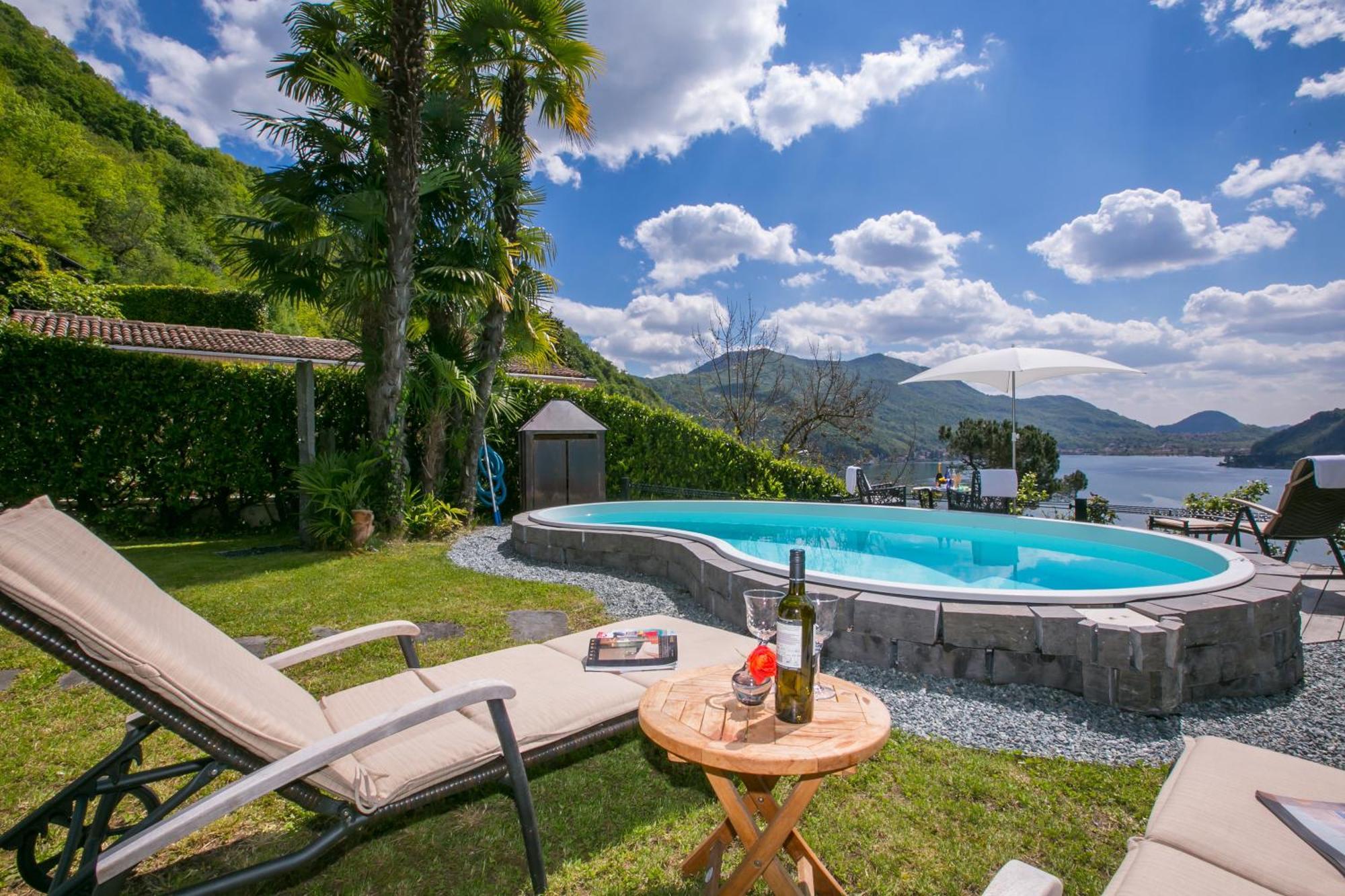 Morcote Magic View - Happy Rentals Exteriör bild