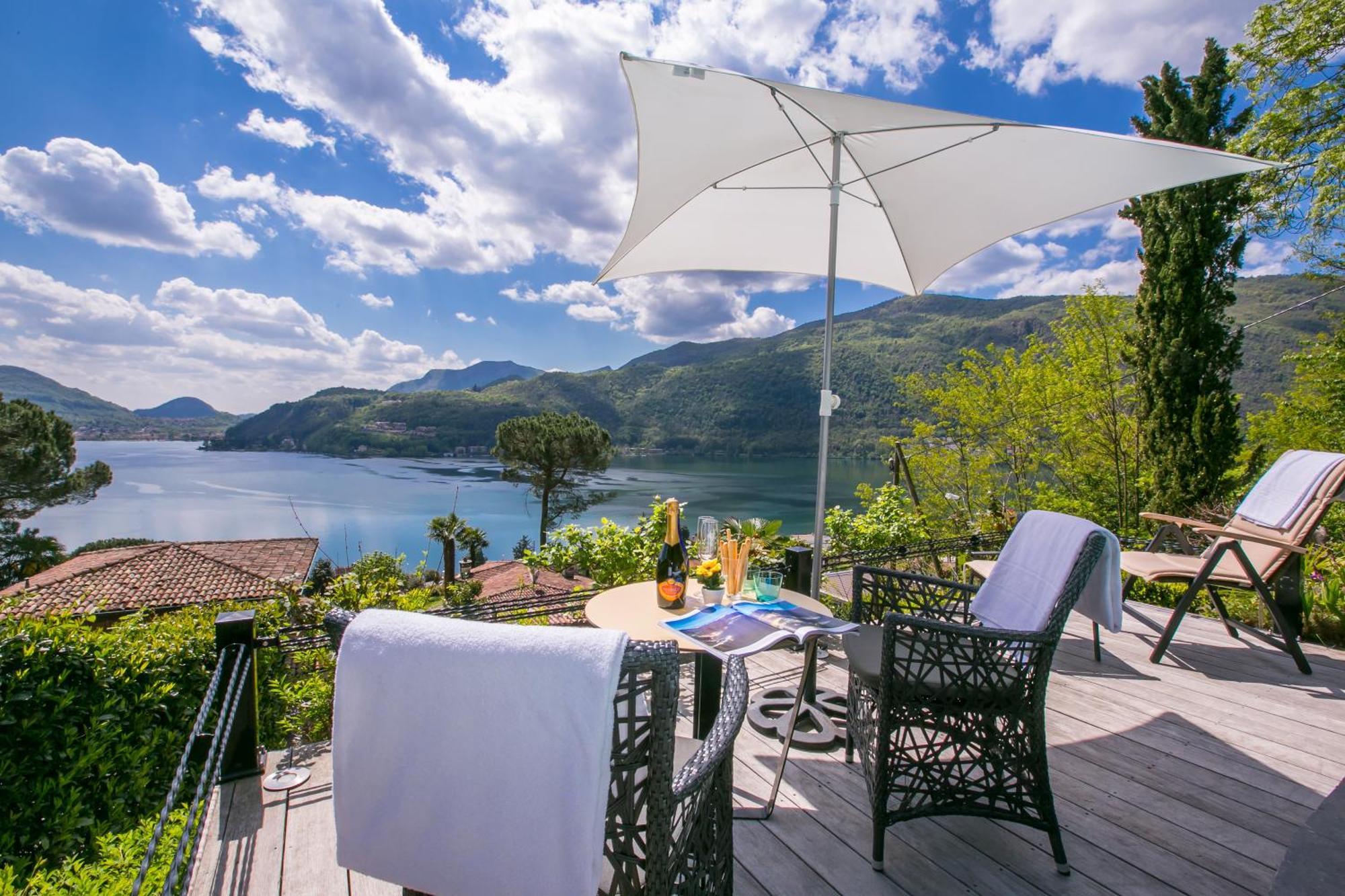 Morcote Magic View - Happy Rentals Exteriör bild