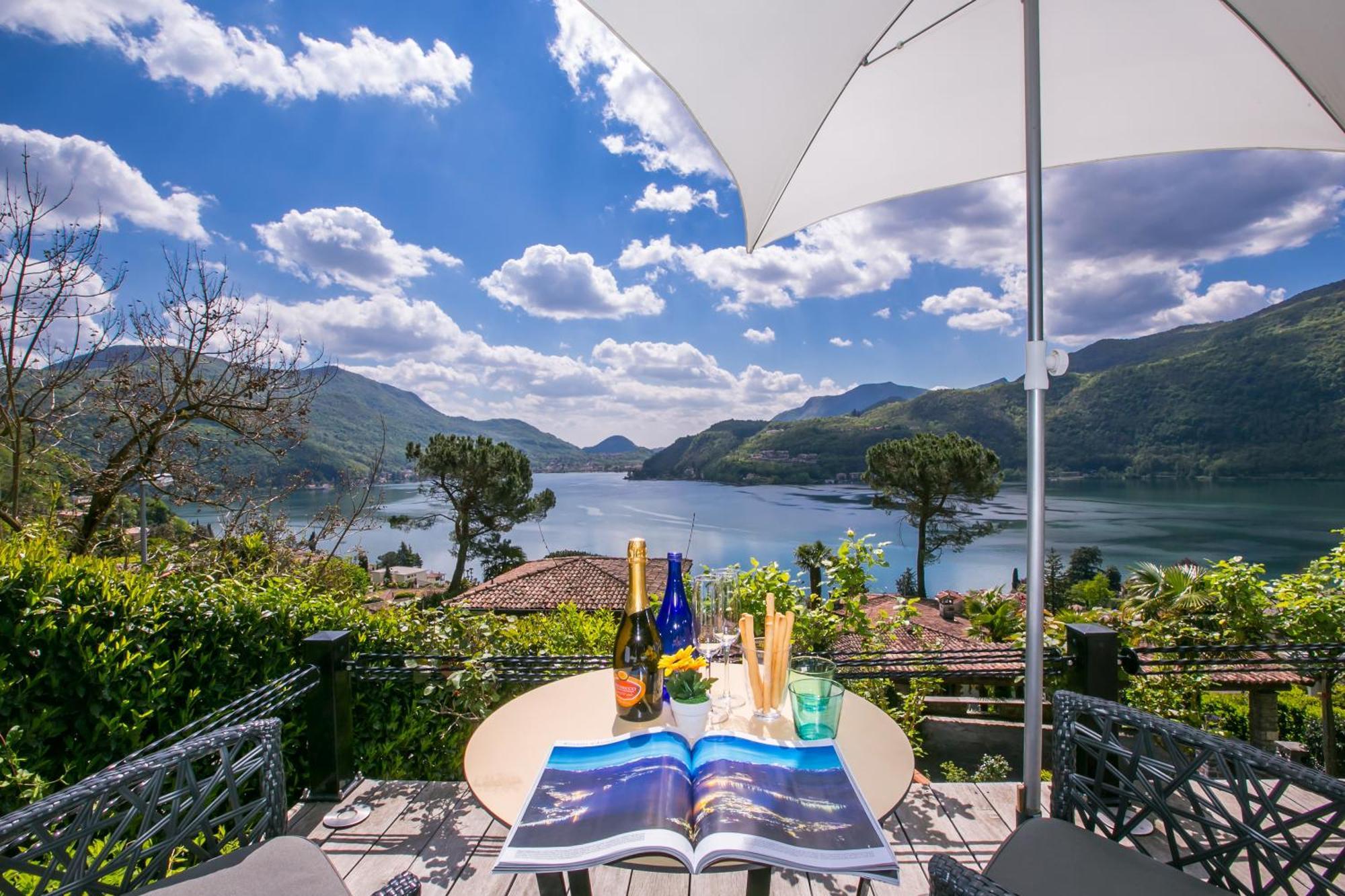 Morcote Magic View - Happy Rentals Exteriör bild